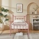 preview thumbnail 4 of 5, VECELO Metal Platform Bed Frame with Headboard and Footboard, Heavy Duty Slat Support/Underbed Storage Space, Victorian Style