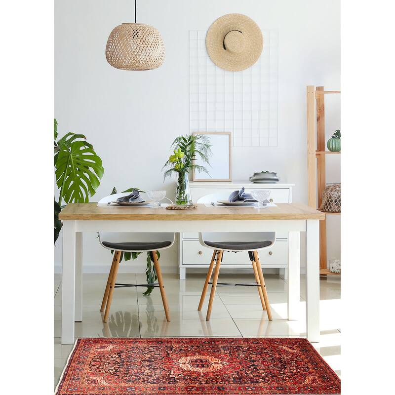 ECARPETGALLERY Hand-knotted Anatolian Vintage Dark Navy Wool Rug - 4'7 x 7'1