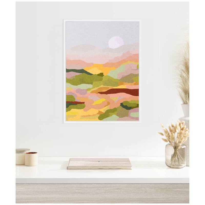 Kate and Laurel Sylvie Beautiful Landscape Framed Canvas by July Art Prints