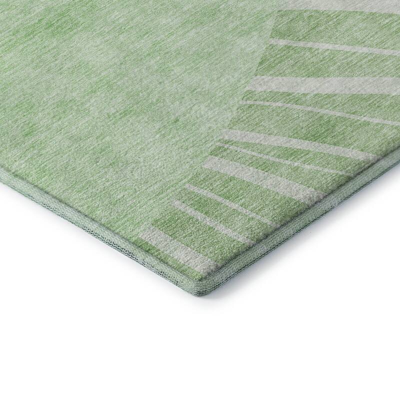 Premium Washable Super Soft Contemporary Rays Mayfield Rug