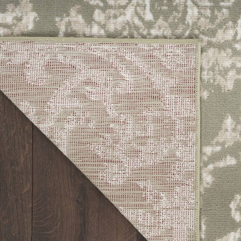 Keve Power Loomed Distressed Non Skid Stain Resistant Area Rug By HomeRoots - 87' X '63' X '0.5