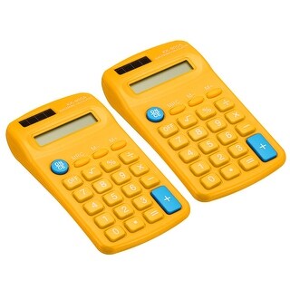 2Pcs Small Pocket Calculator 8 Digit Display Office Handheld