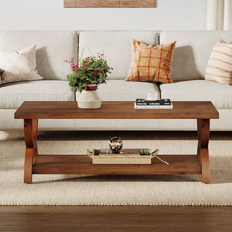 Solid Wood Coffee Table With Storage