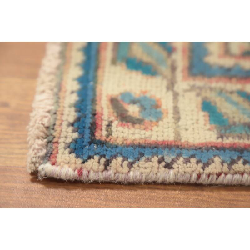 Hand Knotted Oriental 100% Wool Carpet Traditional Floral Green Tabriz Area Rug - 6' 6'' X 4' 4''