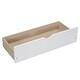 preview thumbnail 6 of 8, White Twin over Full Size Pine Wood Bunk Bed with Ladder, Two Storage Drawers, Safety Guardrail