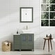 preview thumbnail 7 of 28, Vanity Art 36" Single Sink Bathroom Vanity Set with Engineered Marble Top and Free Mirror - 36 W X 18.5 D X 31.1 H Vintage Green
