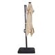preview thumbnail 22 of 21, Furniture of America Yetta 8-foot LED Lights Steel Cantilever Offset Tilt Square Roma Umbrella with Base