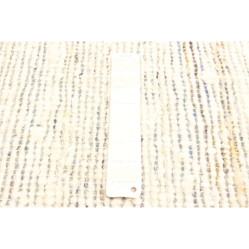 ECARPETGALLERY Braid weave Sienna Cream Wool Rug - 5'2 x 7'6