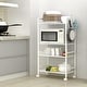 Metal Rolling Kitchen Cart Trolley with Storage Shelves - Bed Bath ...