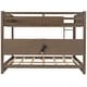 preview thumbnail 17 of 15, Brown Queen over Queen Size Solid Wood Bunk Bed with Storage Cabinets and USB Ports