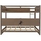 preview thumbnail 34 of 32, Queen over Queen Size Solid Wood Bunk Bed with Storage Cabinets and USB Ports