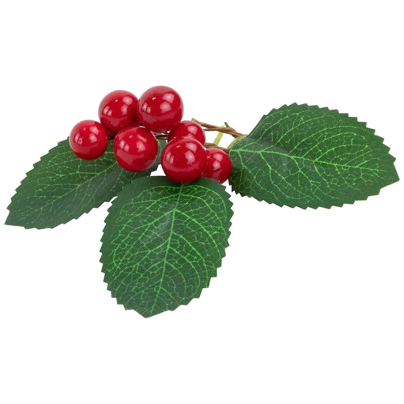 Ornament, Berries and Pinecones Christmas Decorations - 6"