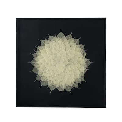 39.5x1x39.5" Camilla Square Shadow Box Wall Décor