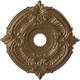 3 1/2" Inside Diameter - Attica Thermoformed PVC Ceiling Medallion - 19" Outside Diameter - Metallic Champagne Bronze