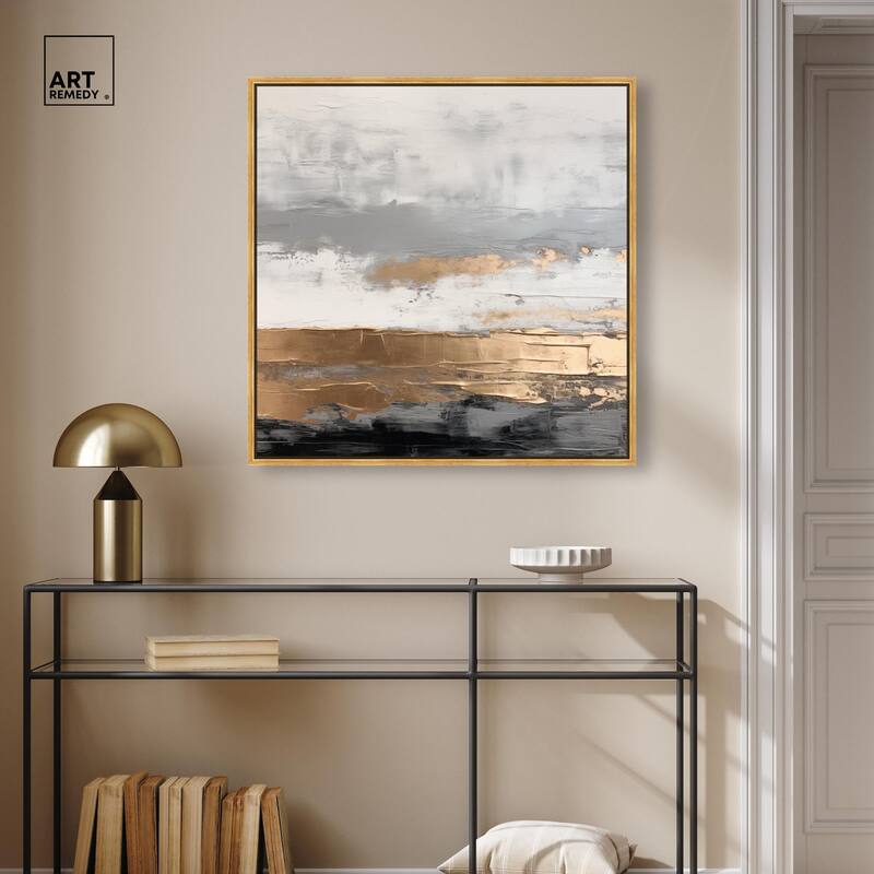 Moonlit Gold II Canvas by Art Remedy