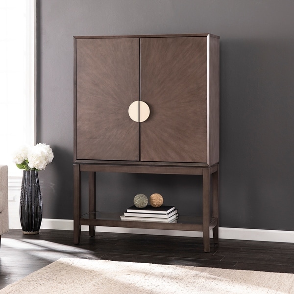 Strick & Bolton Barlow Contemporary Gray Wood Storage Cabinet. Opens flyout.