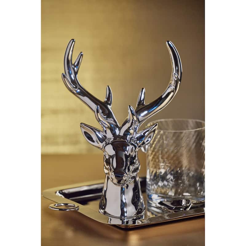 Rocky Mountain 15.5" Ceramic Stag Head Figurine Statue