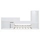 preview thumbnail 10 of 13, Twin Bunk Bed with Trundle, Desk, Wardrobe & Drawers - Multi-Functional Bed, White