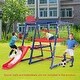 preview thumbnail 2 of 7, Gymax 7-In-1 Kids Indoor Playground w/ Slide Climbing Net Crowling