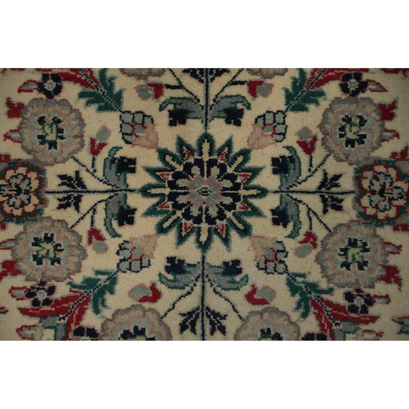Hand Knotted Oriental 100% Wool Carpet Traditional Floral Beige & Ivories Aubusson Area Rug - 10' 5'' X 8' 2''