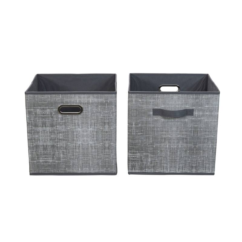 Household Essentials Fabric Storage Bins, Set of 2