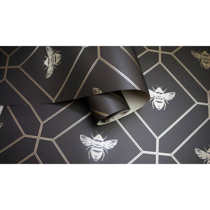 Honeycomb Bee Geometric Non-Pasted Wallpaper – 396in x 20.8in