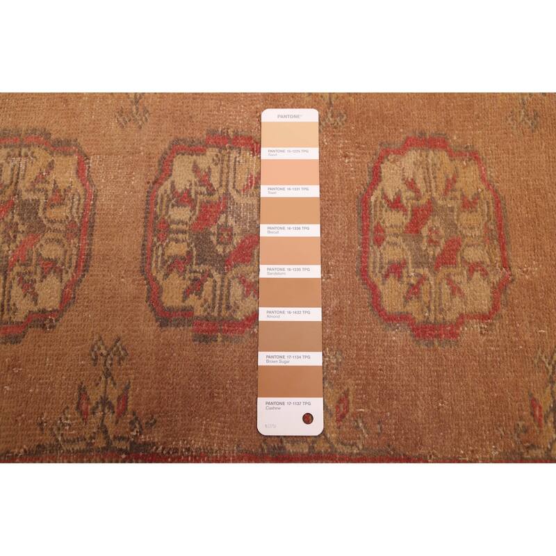 ECARPETGALLERY Hand-knotted Antalya Vintage Brown Wool Rug - 2'6 x 8'2