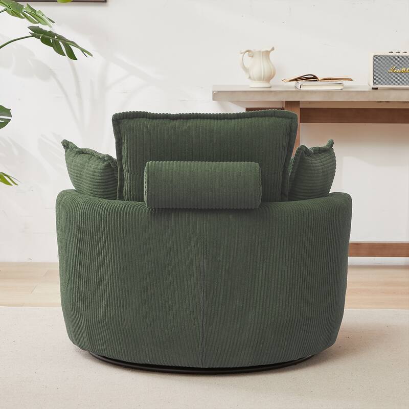 52" Cuddle Sofa Chair with Ottoman for Comfort
