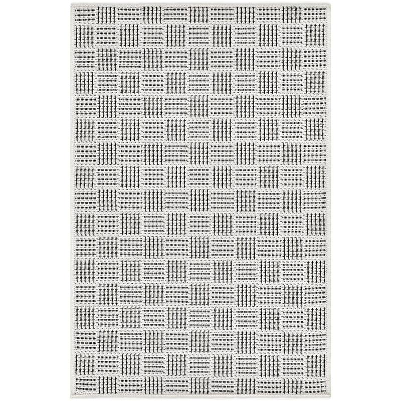 Galey Alix x Livabliss Westport Indoor/Outdoor Area Rug - Grey/Black - 2' x 2'11"