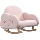 preview thumbnail 1 of 14, Rocker Armchair for Nursery Playroom Preschool for 1.5-5 Years Pink