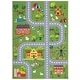 preview thumbnail 15 of 42, SAFAVIEH Kids Playhouse Machine Washable Slip Resistant Violanthi Neighborhood Road Rug 5'5" x 7'7" - Dark Green/Light Grey