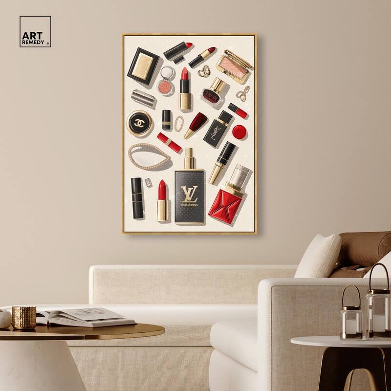 Luxury Makeup Collection Canvas by Art Remedy