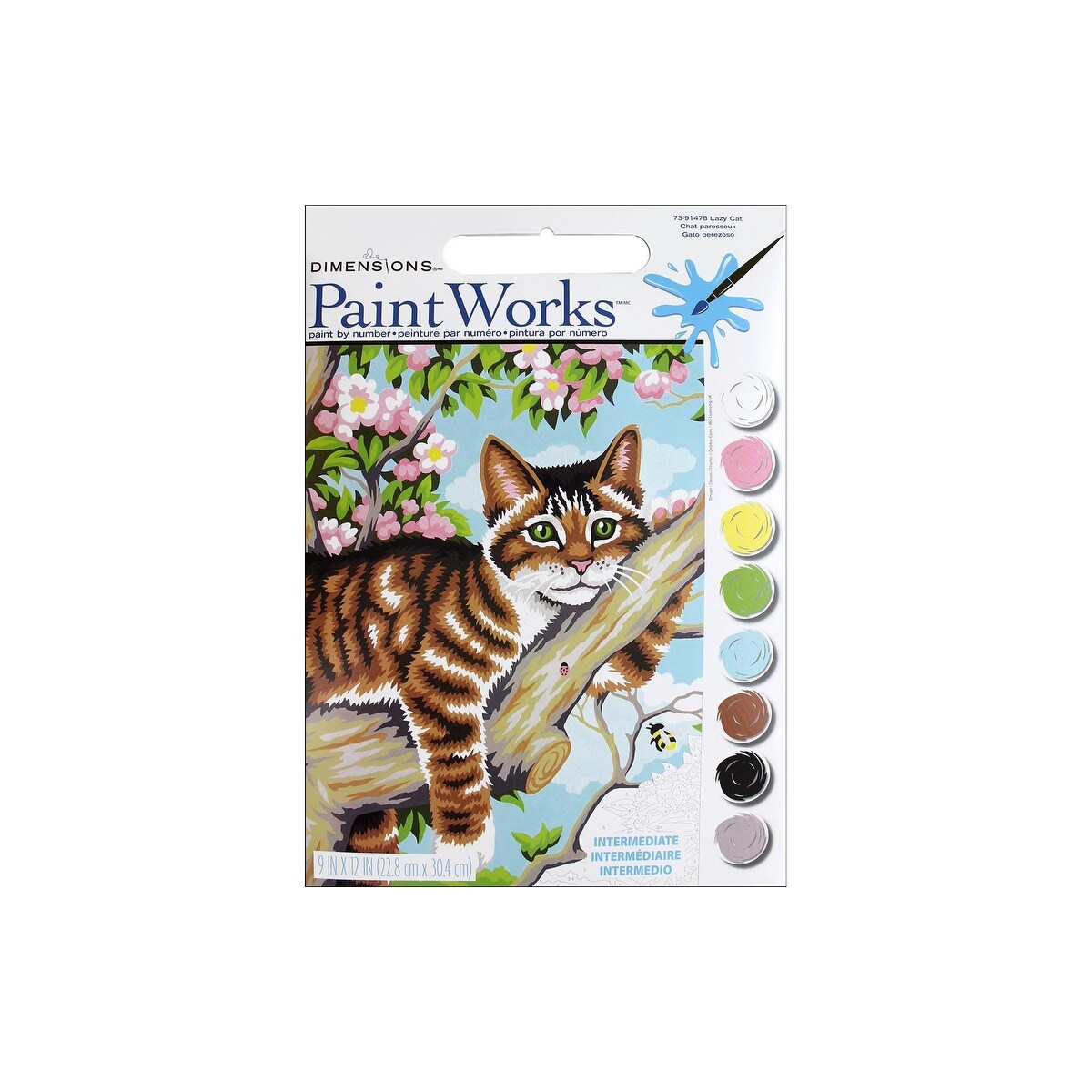 Paintworks Paint By Number 9x12 Lazy Cat Overstock 24070115