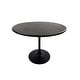 preview thumbnail 25 of 42, Carolina Living Alden Wood Top 36" Round Dining Table Warm Black, Black
