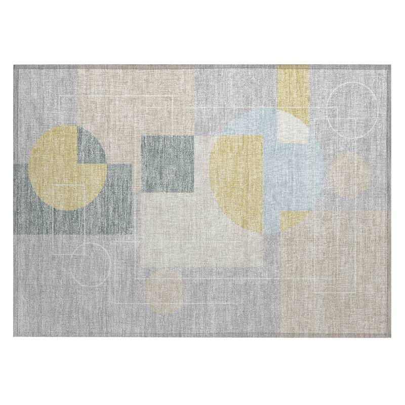Machine Washable Indoor/ Outdoor Modern Filly Chantille Rug
