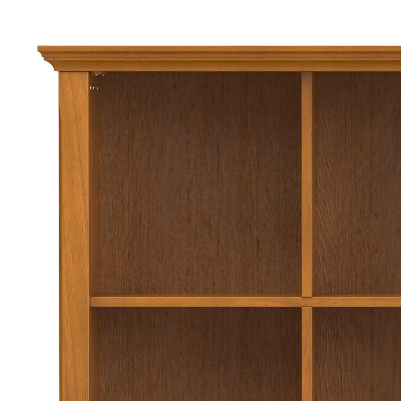 WYNDENHALL Normandy SOLID WOOD 48 inch x 57 inch Transitional 12 Cube Storage - 57"w x 15.75"d x 48"h