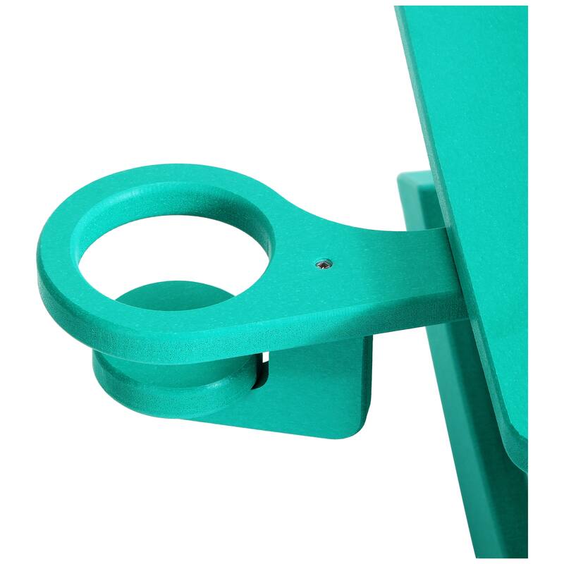 Laguna Kids Outdoor Poly Adirondack Rocking Chair with Side Table 3-Piece Set