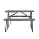 preview thumbnail 15 of 25, Indoor/Outdoor Commercial Grade Kids Folding Picnic Table with Benches