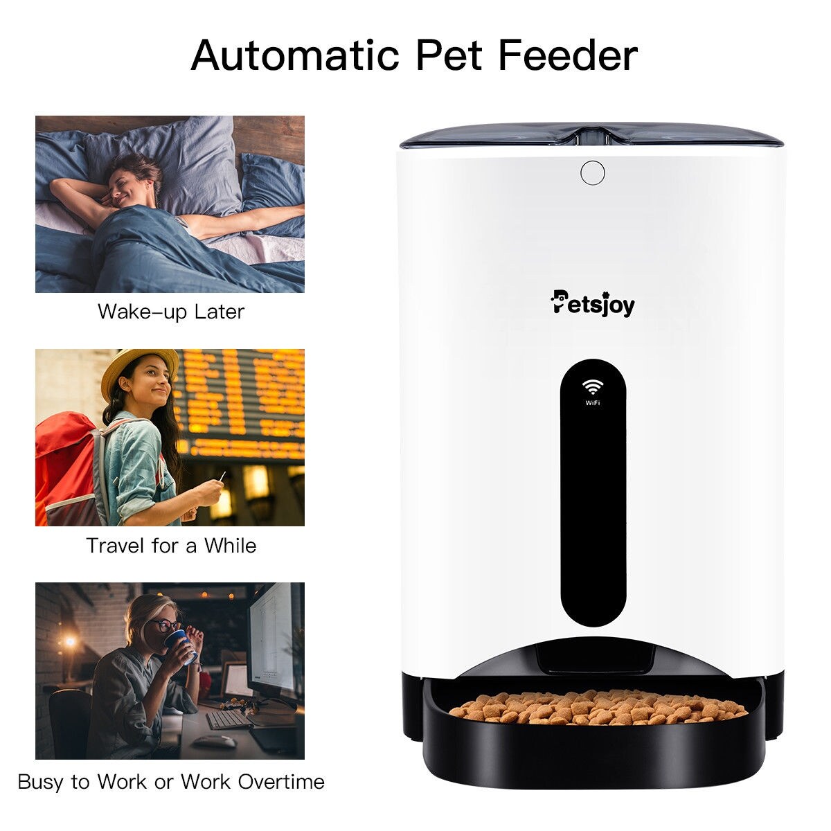 Shop Gymax Automatic Pet Feeder Smart Cat Dog Food Dispenser