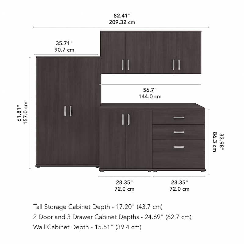Universal 5 Piece Modular Closet Storage by Bush Business Furniture