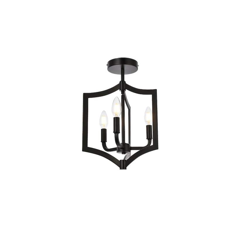 Kara 3 Light Flush Mount - 12 Inch
