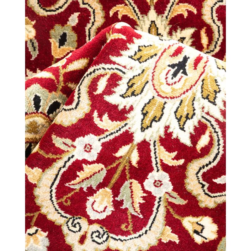 Overton Hand Knotted Wool Vintage Inspired Traditional Mogul Red Area Rug - 3 x 5