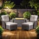 Option Brown Wicker / Beige Cusion