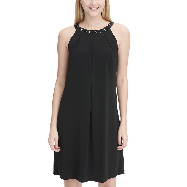 grommet halter dress