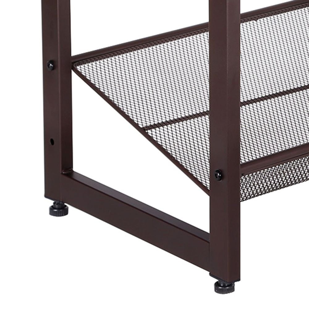 Stackable metal shoe rack top