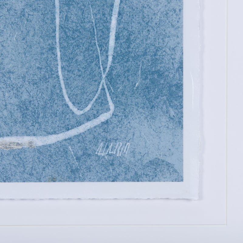 Thread Blue I Framed Art Print