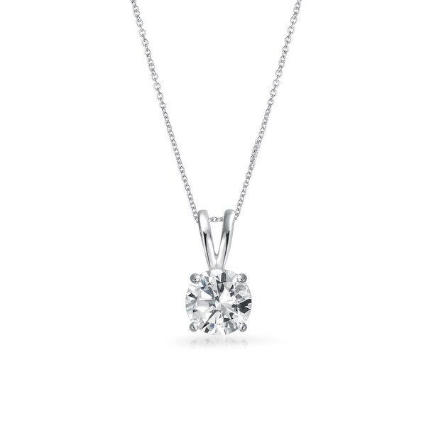 sterling silver cz necklaces