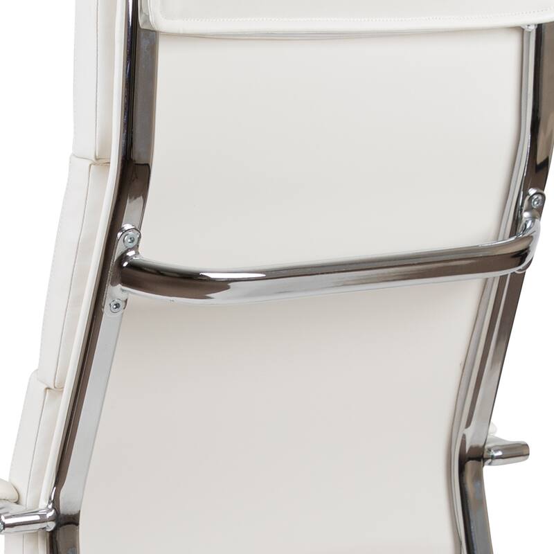 High Back LeatherSoft Contemporary Panel Executive Swivel Office Chair