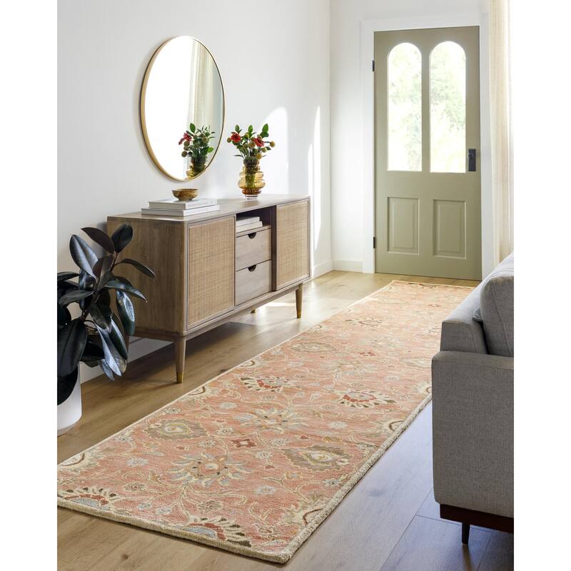 Livabliss Caesar Updated Traditional Paisley Hand Tufted Area Rug. - Orange - 2' x 4' Hearth