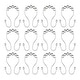 preview thumbnail 23 of 42, Utopia Alley Double Roller Ball Stainless Steel Shower Curtain Hooks Rings, Set of 12